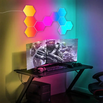 Hexagon LED Muur Lampen Set