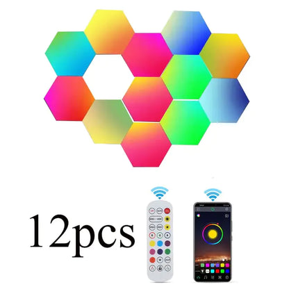 Hexagon LED Muur Lampen Set