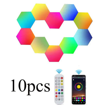 Hexagon LED Muur Lampen Set